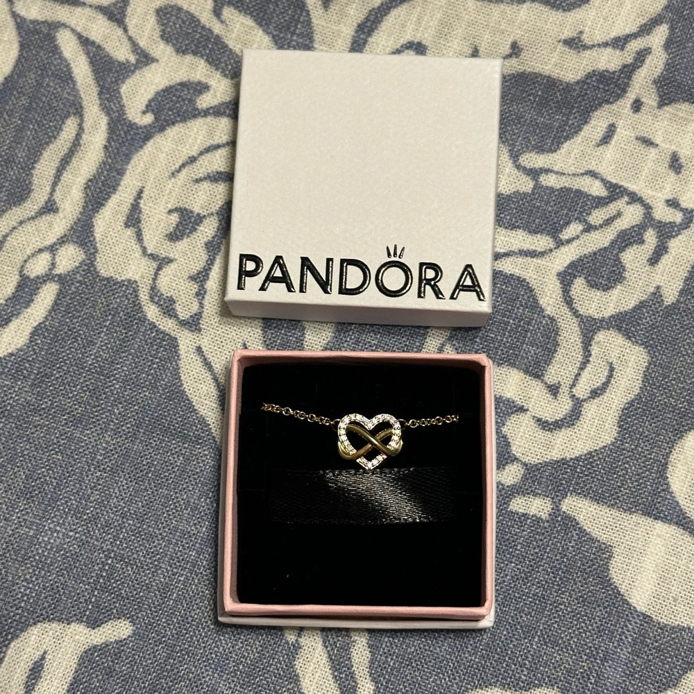 Pandora Two-Tone Infinity Heart Bracelet